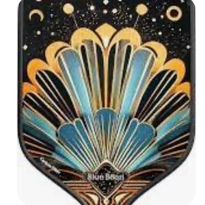 Art deco pickleball paddle